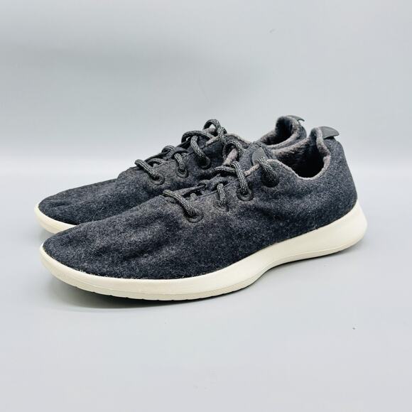 Allbirds Shoes Mens 10 Dark Gray Merino Wool Runners Casual Low Top Sneakers - Picture 4 of 11